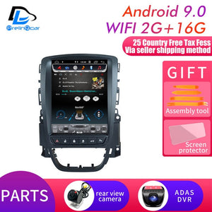 4G RAM Vertical screen android 9.0 system car gps multimedia video radio player in dash for opel ASTRA J  car navigaton stereo