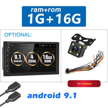 Load image into Gallery viewer, Podofo Android 8.1 2 Din Car radio Multimedia GPS Player 2DIN 2.5D Universal For Volkswagen Nissan Hyundai Kia toyota LADA Ford
