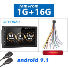 Load image into Gallery viewer, Podofo Android 8.1 2 Din Car radio Multimedia GPS Player 2DIN 2.5D Universal For Volkswagen Nissan Hyundai Kia toyota LADA Ford
