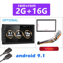 Load image into Gallery viewer, Podofo Android 8.1 2 Din Car radio Multimedia GPS Player 2DIN 2.5D Universal For Volkswagen Nissan Hyundai Kia toyota LADA Ford
