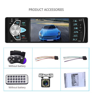 AMPrime Autoradio 4022D 4.1" 1 Din Car Radio Audio Stereo USB AUX FM Audio Player Radio Station With Remote Control Car Audio