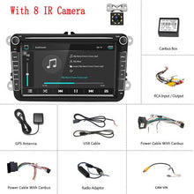 Load image into Gallery viewer, Podofo Android 8.1 2Din Car MP5 Multimedia Video Player GPS Car Radio Auto Radio Stereo 8&#39;&#39;Audio For Seat/Skoda/Passat/Golf/Polo
