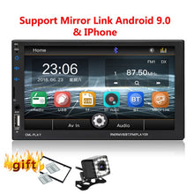 Load image into Gallery viewer, 2 Din Car Radio Bluetooth mirrorlink 2din Car Autoradio 7&#39;&#39; MP5 Player Car Backup Monitor Car Audio For Rearview Camera Remote
