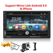 Load image into Gallery viewer, 2 Din Car Radio Bluetooth mirrorlink 2din Car Autoradio 7&#39;&#39; MP5 Player Car Backup Monitor Car Audio For Rearview Camera Remote
