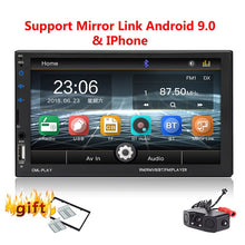 Load image into Gallery viewer, 2 Din Car Radio Bluetooth mirrorlink 2din Car Autoradio 7&#39;&#39; MP5 Player Car Backup Monitor Car Audio For Rearview Camera Remote
