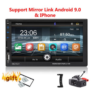 2 Din Car Radio Bluetooth mirrorlink 2din Car Autoradio 7'' MP5 Player Car Backup Monitor Car Audio For Rearview Camera Remote