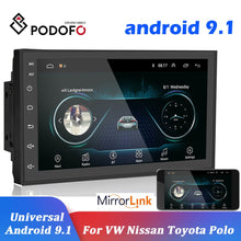 Load image into Gallery viewer, Podofo 2 din Car Radio 2.5D GPS Android Multimedia Player Universal 7&quot; audio Navigation For Volkswagen Nissan Hyundai Kia Toyota
