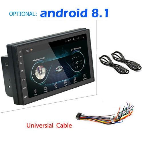 Podofo 2 din Car Radio 2.5D GPS Android Multimedia Player Universal 7