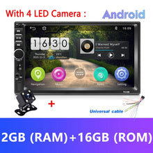 Load image into Gallery viewer, Podofo Android 2 Din Car Radio RAM 2GB+ ROM 32GB Android 7&#39;&#39; 2Din Car Radio Autoradio GPS Multimedia Player For Ford VW Golf
