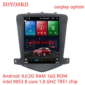 ZOYOSKII Android 10 os 10 inch IPS vetical HD screen car gps multimedia radio player for Chevrolet Cruze Daewoo Lacett 2009-2015