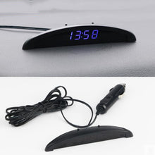 Load image into Gallery viewer, Car Electronic Clock Ornament Automotive Nightlight Mode Interior Temperature Voltmeter Decoration Watch Multifunction Accessory
